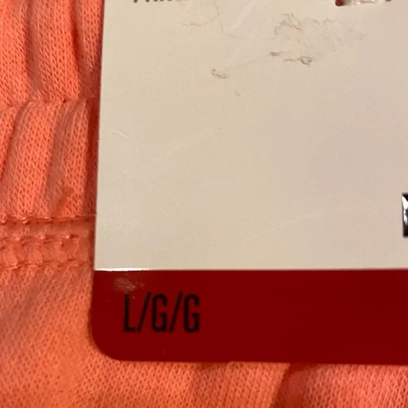 Reebok Vibrant Peach Athletic Shorts side pockets drawstring - Picture 6 of 12